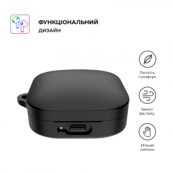 ����� ��� ��������� Armorstandart Hang Case ��� Xiaomi Redmi Buds 6 Active Black (ARM81090) - �������� 2