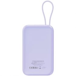 Батарея універсальна Canyon 10000mAh OnPower 101 PD/22.5W built-in cable Purple (CNS-CPB101PU) - Картинка 4