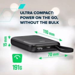 Батарея універсальна Canyon 10000mAh OnPower 101 PD/22.5W built-in cable Purple (CNS-CPB101PU) - Картинка 7