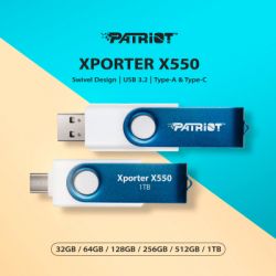 USB ���� ���������� Patriot 1TB Xporter X550 USB 3.2/Type-C (PS1TX550AAD) - �������� 5