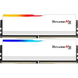  '  ' DDR5 64GB (2x32GB) 6000 MHz Ripjaws M5 RGB Matte White G.Skill (F5-6000J3040G32GX2-RM5RW)