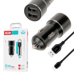 Зарядний пристрій XO TZ09 2.4A/2 USB + cable Type-C Black (XO-TZ09T-BK) - Картинка 3