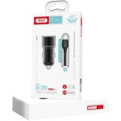 Зарядний пристрій XO TZ09 2.4A/2 USB + cable Type-C Black (XO-TZ09T-BK) - Картинка 5