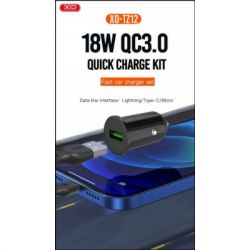 Зарядний пристрій XO TZ12 QC3.0 (1USB/18W) + USB - Type-C Black (XO-TZ12-BK) - Картинка 2