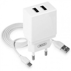   XO L75 2USB/2.4A + MicroUSB White (XO-L75-M)