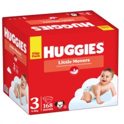  Huggies Little Movers 3 (4-9 ) M-pack, 168  (5029053577852) -  2