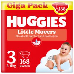  Huggies Little Movers 3 (4-9 ) M-pack, 168  (5029053577852)