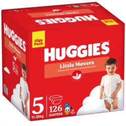 Подгузники Huggies Little Movers 5 (11-25 кг) M-pack, 126 шт (5029053583419) - Картинка 2