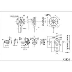 Двигун для дрона SunnySky X Series V3 X2820 1000KV (X2820-1000KV) - Картинка 2