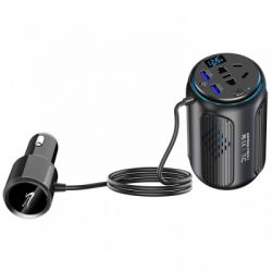 Автомобільний інвертор 12V/220V Force1 150W, PD20W Aspiring (FC.150) - Картинка 4