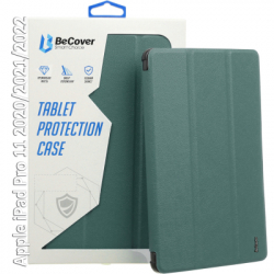 ����� �� �������� BeCover Tri Fold Hard BeCover Apple iPad Pro 11 2020/2021/2022 Dark Green (709667)