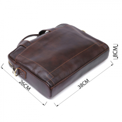 Сумка Vintage Чоловіча шкіряна Коричнева (20679) - Картинка 3