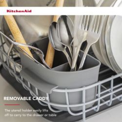 Підставка для сушки посуду KitchenAid Sinkware, 44 x 31 x 16,5 см, сірий (KEG197OSGR) - Картинка 6