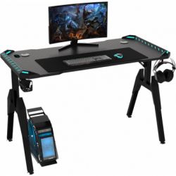 Компьютерный стол GT Racer T-1444 (140x60x73) Black - Картинка 5
