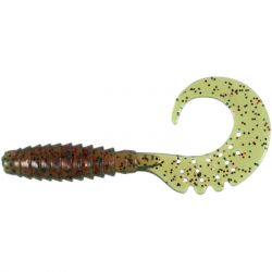   FishUP Fancy Grub 1" 019 - Motor Oil/Red (12/) (1864.13.84)