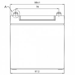 Батарея для ИБП Батарея к ИБП CSB 12В 12 Ач (GPL12120 F2) - Картинка 3