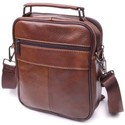 Сумка Vintage Мужская из натуральной кожи Коричневая (21275) - Картинка 2