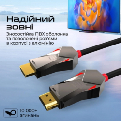 Кабель мультимедійний HDMI M to HDMI M 15.0m V2.0 Promate (prolink4k60-15m) - Картинка 8
