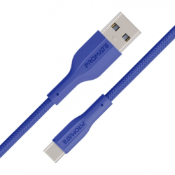 ���� ������ USB 2.0 AM to USB-C 1.2m Promate (xcord-ac.navy)