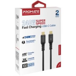 ���� ������ USB-C to USB-C powerbolt240-2m.black Promate (powerbolt240-2m.black) - �������� 2