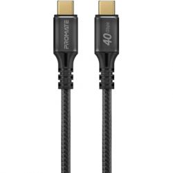 ���� ������ USB-C to USB-C powerbolt240-2m.black Promate (powerbolt240-2m.black)