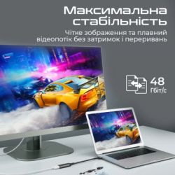 Адаптер USB-C to HDMI medialink-8k.grey Promate (medialink-8k.grey) - Картинка 4