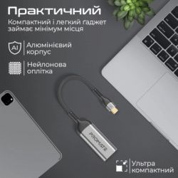 Адаптер USB-C to HDMI medialink-8k.grey Promate (medialink-8k.grey) - Картинка 5