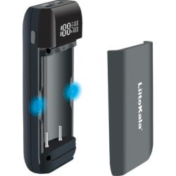 Зарядний пристрій для акумуляторів Liitokala 2 Slots, w func. Powerbank/PD/QC, USB/Type-C, LED disp, 18650/21700 (Lii-MP2) - Картинка 2