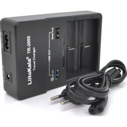 �������� ���������� ��� ������������� Liitokala 2 Slots, USB1/QC/3.0, USB2/2.4A, NiMHC(R14)/SC/AA/AAA/17670, Li-ion10440...26650 (Lii-TR2000) - �������� 2