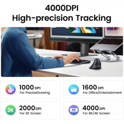 ����� UGREEN MU008 Vertical Wireless Black (25444) - �������� 7