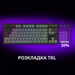 ��������� Lorgar Azar 514TKL RGB Mechanical USB UA Black/Grey (LRG-GK514TKL-BK-UA) - �������� 8