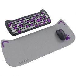 Комплект Canyon HSET-W6 Kitty Edition Wireless UA Violet (CNS-HSETW6VT) - Картинка 2