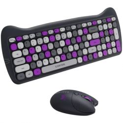 Комплект Canyon HSET-W6 Kitty Edition Wireless UA Violet (CNS-HSETW6VT) - Картинка 4