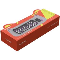 Комплект Canyon HSET-W6 Kitty Edition Wireless UA Violet (CNS-HSETW6VT) - Картинка 6