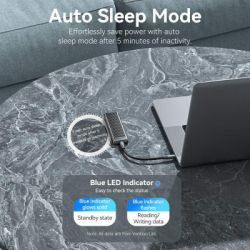 ������ �������� Vention SSD M.2 (NVME) M-key USB Type-C 3.2 10Gbps Heat Sink Aluminum (KPKH0) - �������� 10