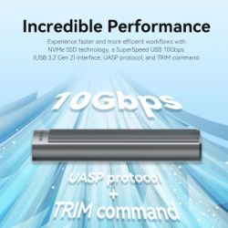 ������ �������� Vention SSD M.2 (NVME) M-key USB Type-C 3.2 10Gbps Heat Sink Aluminum (KPKH0) - �������� 4