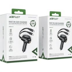   Acefast 3xUSB 53W (2xUSB-C+USB-A) + cable USB-C 2in1 B13 (6974316282921) -  5