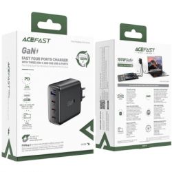 Зарядное устройство Acefast 4xUSB 100W (3xUSB-C+USB-A) Gan A94 Fast Charger Black (6974316283133) - Картинка 5