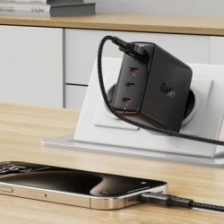 Зарядное устройство Acefast 4xUSB 100W (3xUSB-C+USB-A) Gan A94 Fast Charger Black (6974316283133) - Картинка 7