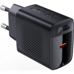 �������� ������� Acefast USB-C 20W + Type-C cable A82 Fast Charger Black (6974316280057)