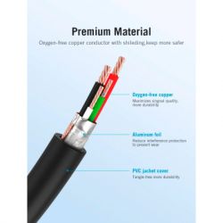 Дата кабель USB 2.0 AM to Micro 5P 0.5m Black Vention (VAS-A08-B050) - Картинка 7