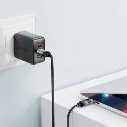 Дата кабель USB-C to USB-C 1.2m 60W digital display C15-03 Black Acefast (6974316283720) - Картинка 6