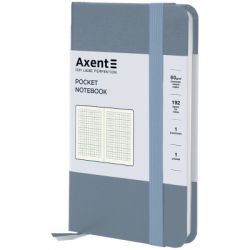 Книга записна Axent Partner 95x140 мм, 96 аркушів, клітинка, сіра (8301-62-A) - Картинка 2