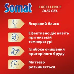 ���� ��� ����� ������ � ����������� Somat Exellence Duo Gel ������� 684 �� + 684 �� (9000101819199) - �������� 5