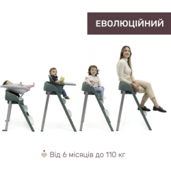Стульчик для кормления Chicco 3 в 1 Crescendo Up зеленый (87046.87) - Картинка 7