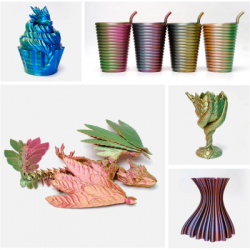 ������� ��� 3D-�������� eSUN ePLA-Silk Mystic (triple color), 1,75��, 1��, gold-red-green (ePLA-SilkMystic-P175GRG1) - �������� 5