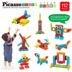 ����������� Picasso Tiles Hedgehog Building Blocks Set 112 ������� (817338022631) - �������� 2