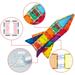 Конструктор Picasso магнітний Tiles Magnetic Building Blocks 36 деталей (817338027971) - Картинка 3