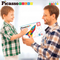 Конструктор Picasso магнітний Tiles Magnetic Building Blocks 36 деталей (817338027971) - Картинка 7