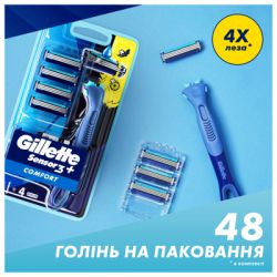 ������ Gillette Sensor 3+ � 4 ������� ����������� (8700216639484) - �������� 7